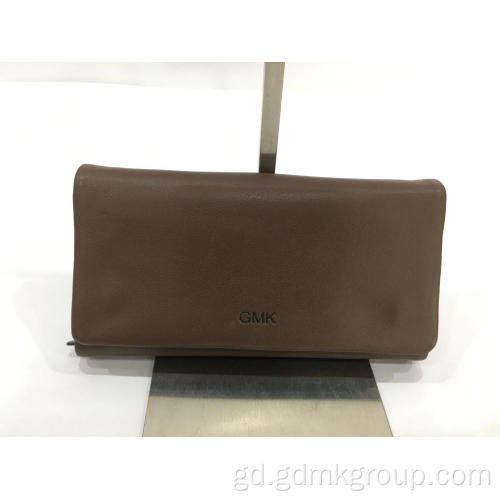 Baga clutch wallet leathair leathair fada fir